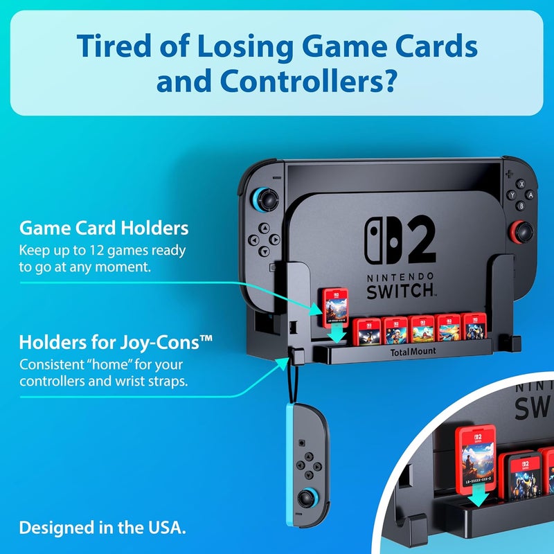 TotalMount Wall Mount for Nintendo Switch 2 (Mounts Switch 2 by TV) – Switch 2 Black - Image 5